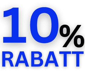 10€ Rabatt nach Anmeldung zum Newsletter